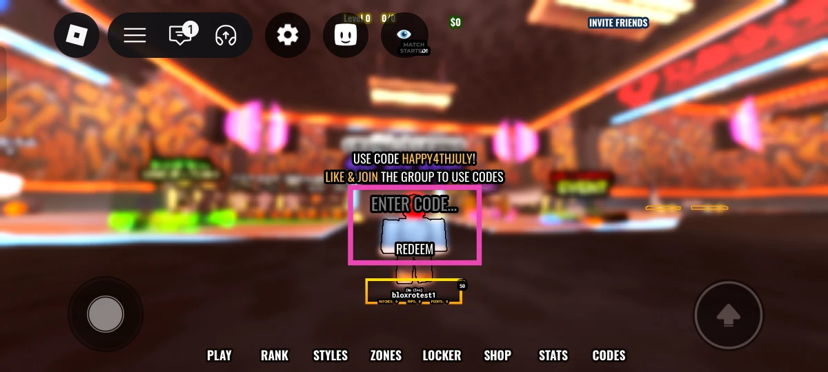 Enter or paste the code in the text field.