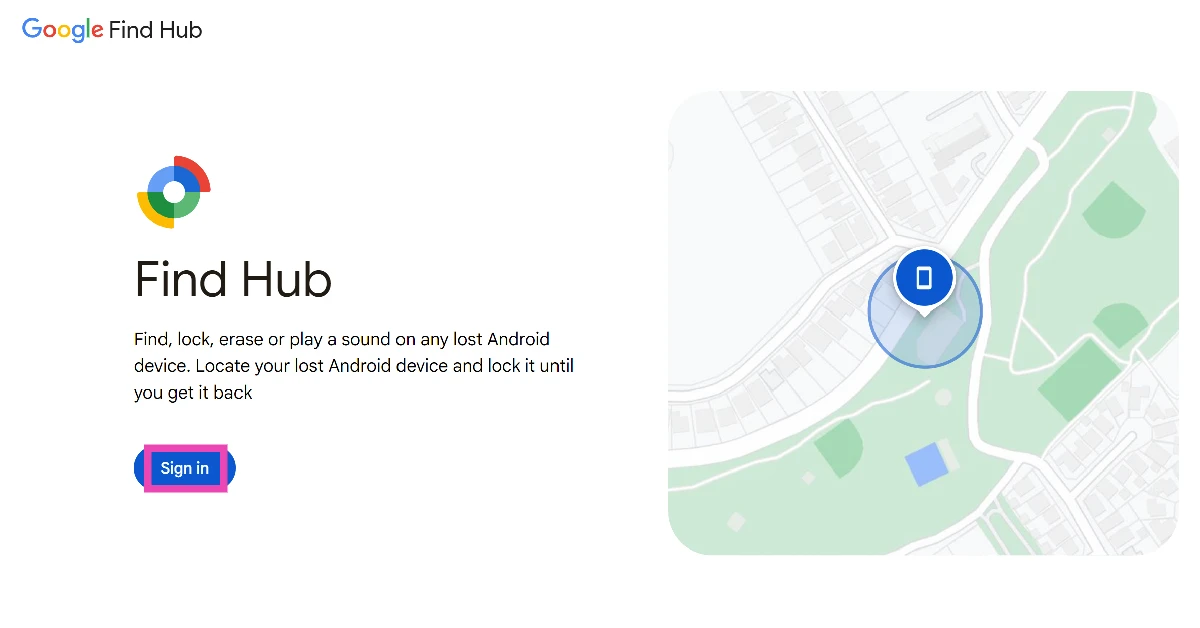 Step 2: Log in using your Google account.