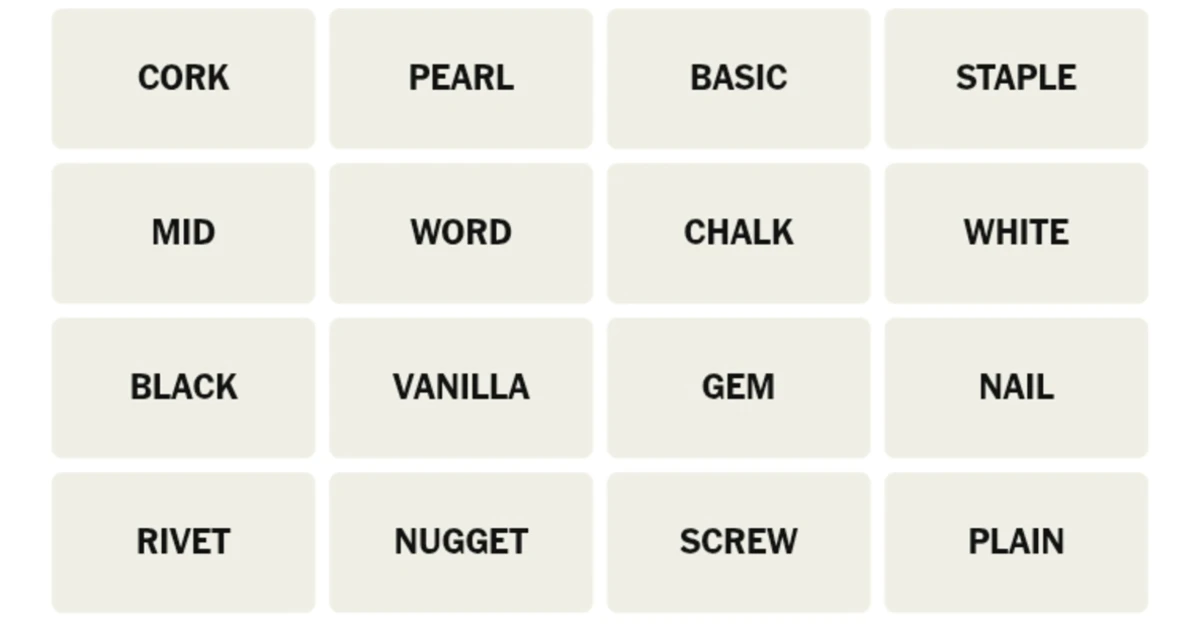 Here’s your grid for today