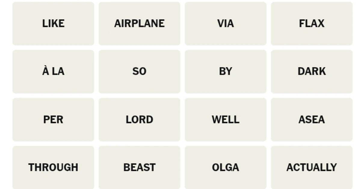 Here’s your grid for today