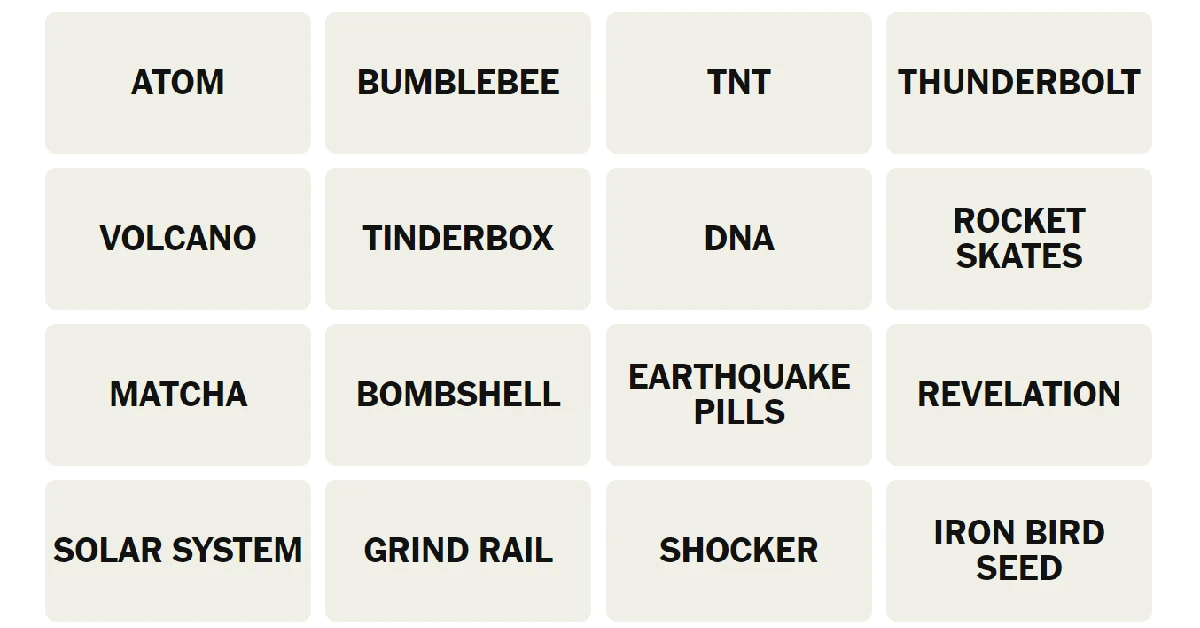 Here’s your grid for today