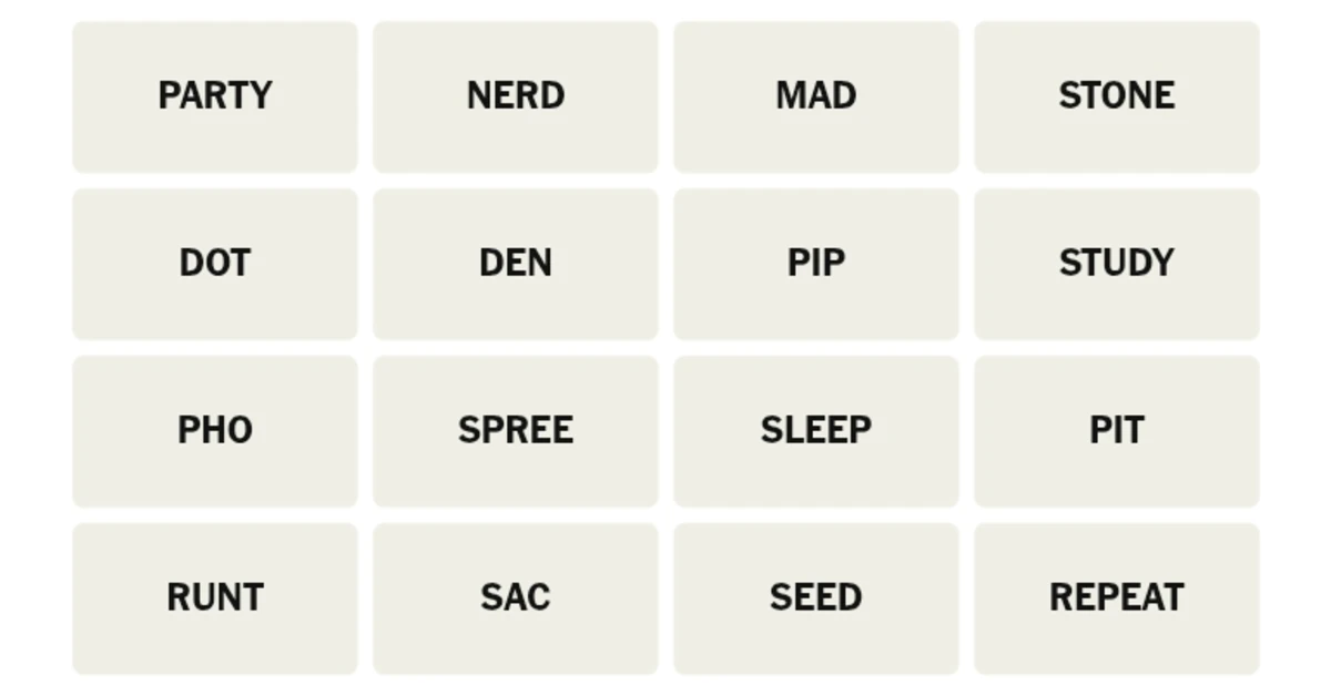 Here’s your grid for today
