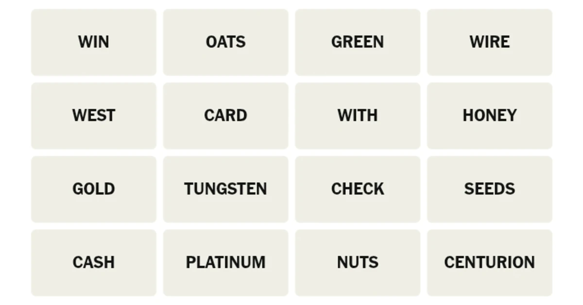 Here’s your grid for today