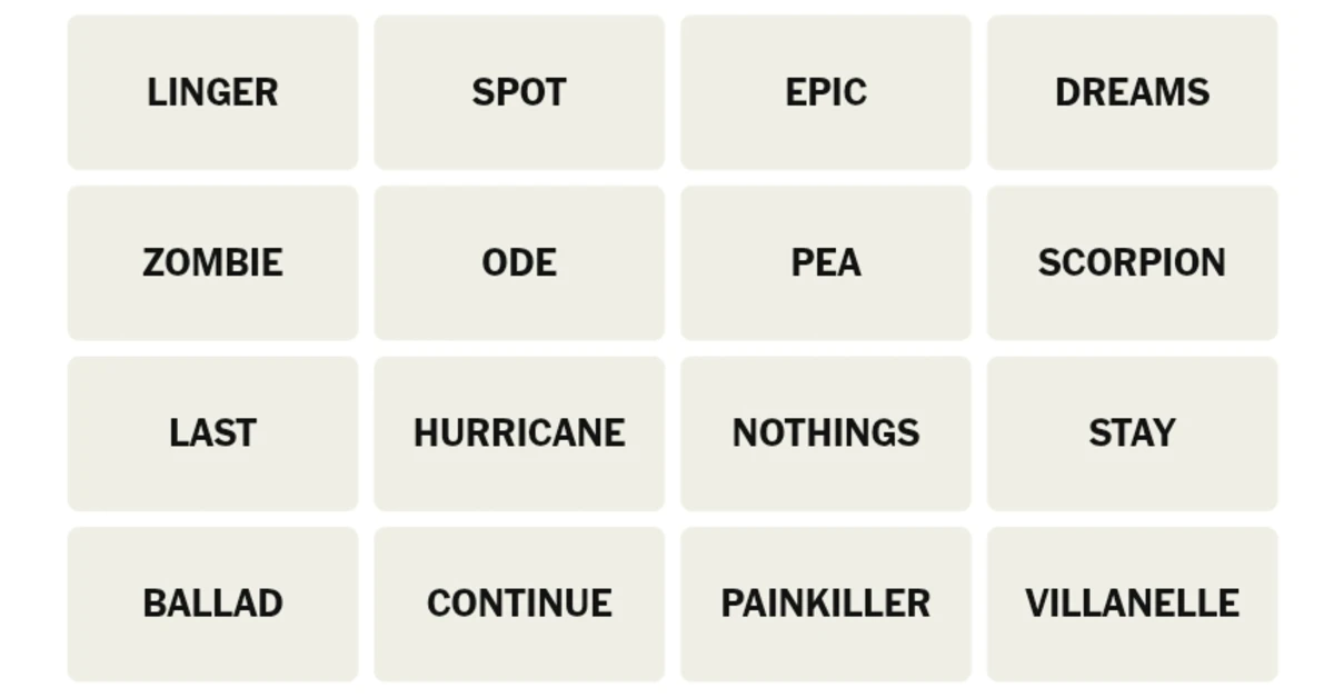 Here’s your grid for today