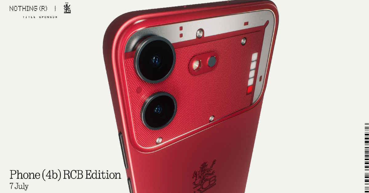 Nothing Phone 4b RCB Edition is coming soon; design revealed ahead of the launch