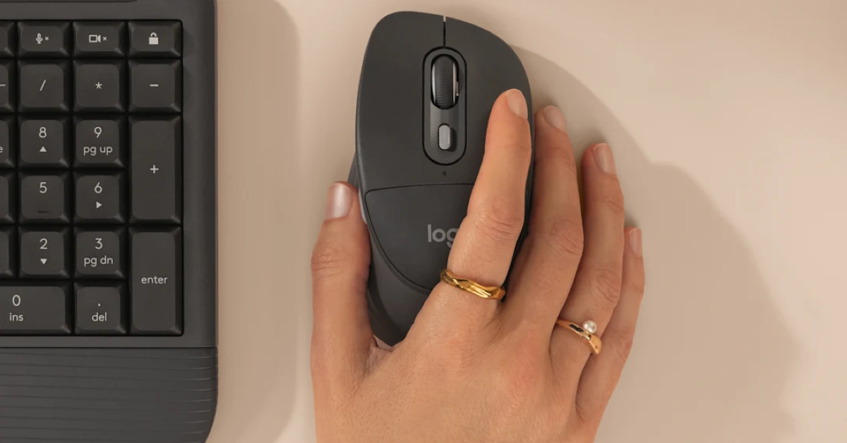 Logitech Signature Comfort Plus M850 L and M840 L mouse featuring cushioned palm support, launched in India
