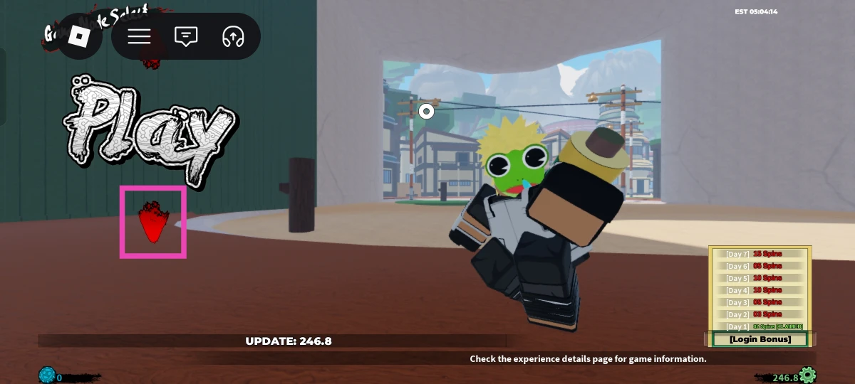 Launch Shindo Life on Roblox.