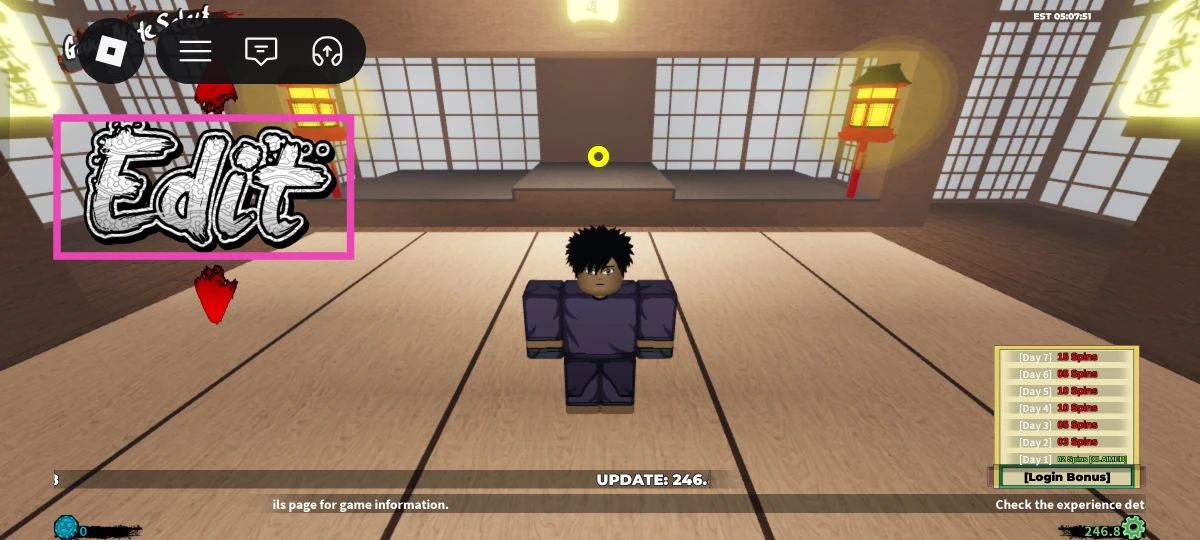 Tap the arrow sign and go to Edit.