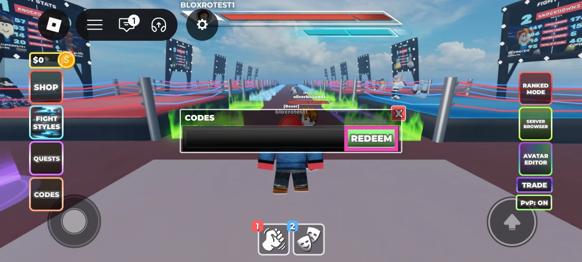 Enter the code in the text box.