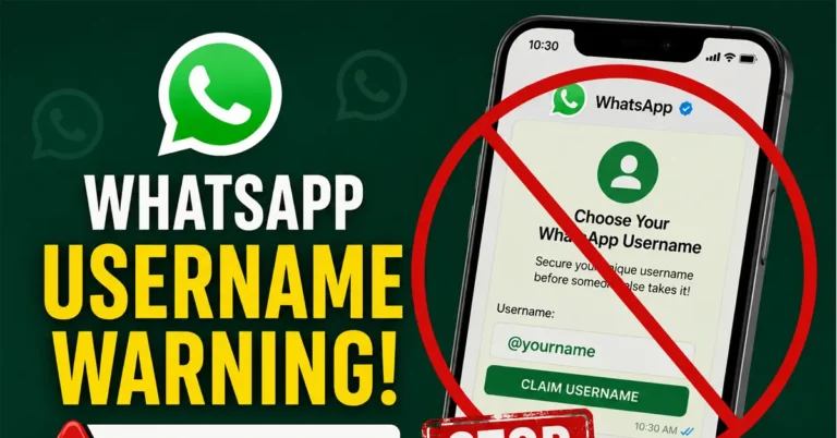 WhatsApp username scam risks