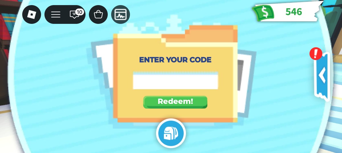 Enter your code in the text box and hit Redeem.