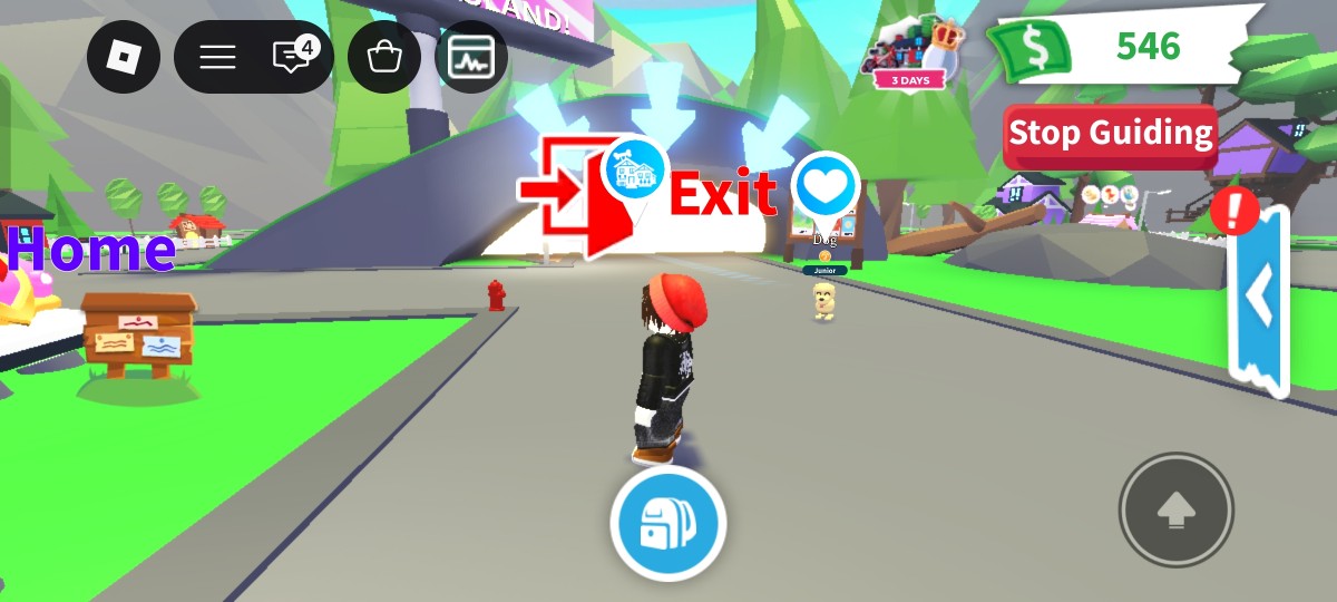 Go to Adoption Island. You can find it by moving towards the Exit tunnel.