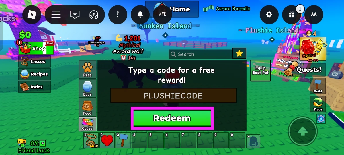 Enter your code in the text box.