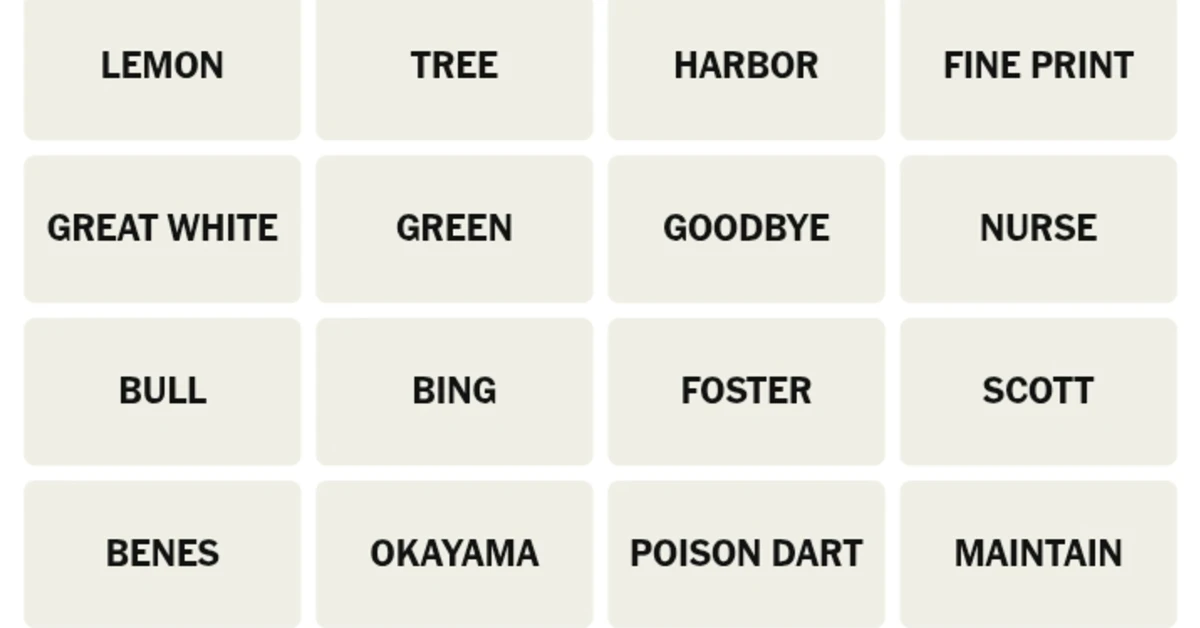Here’s your grid for today