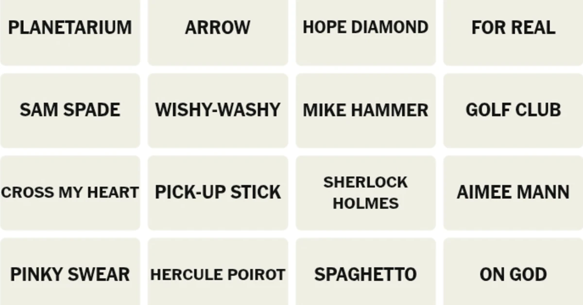 Here’s your grid for today