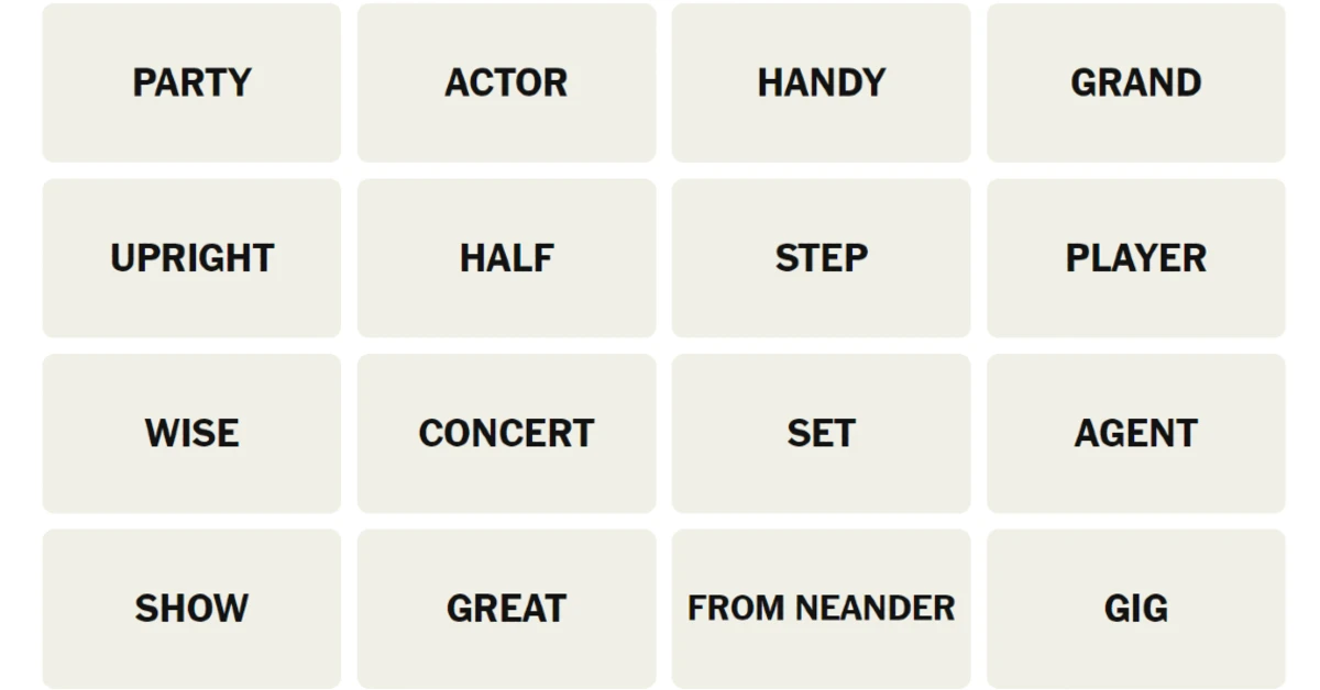Here’s your grid for today