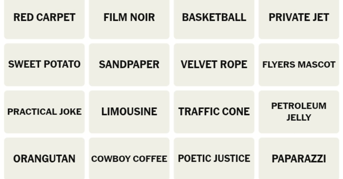 Here’s your grid for today