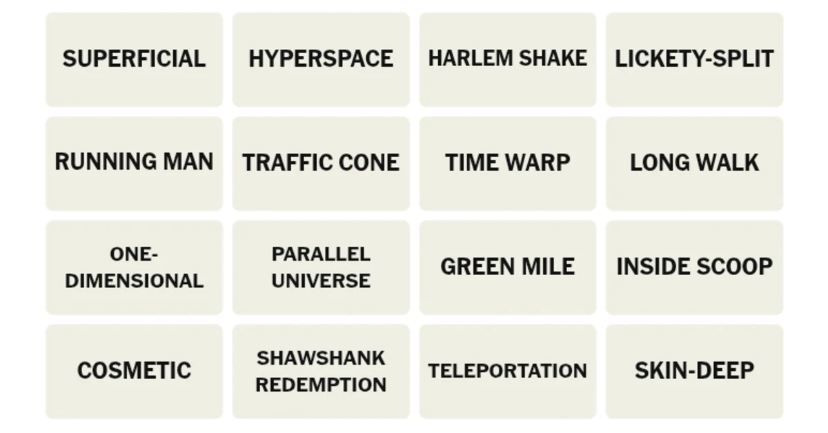 Here’s your grid for today