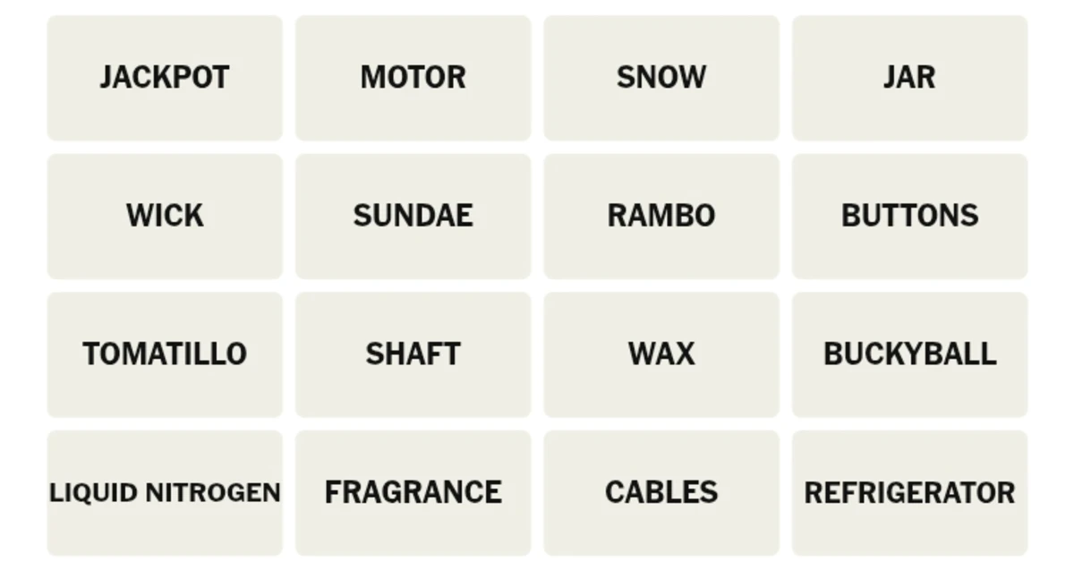 Here’s your grid for today