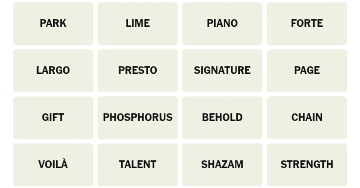 Here’s your grid for today