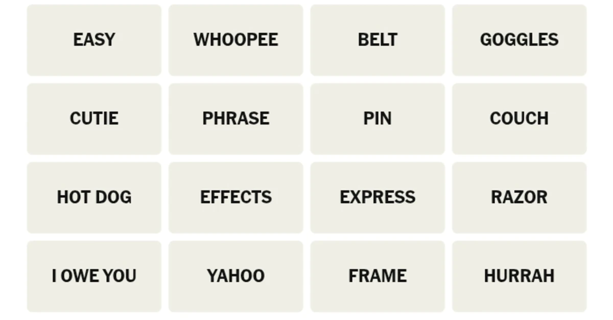 Here’s your grid for today