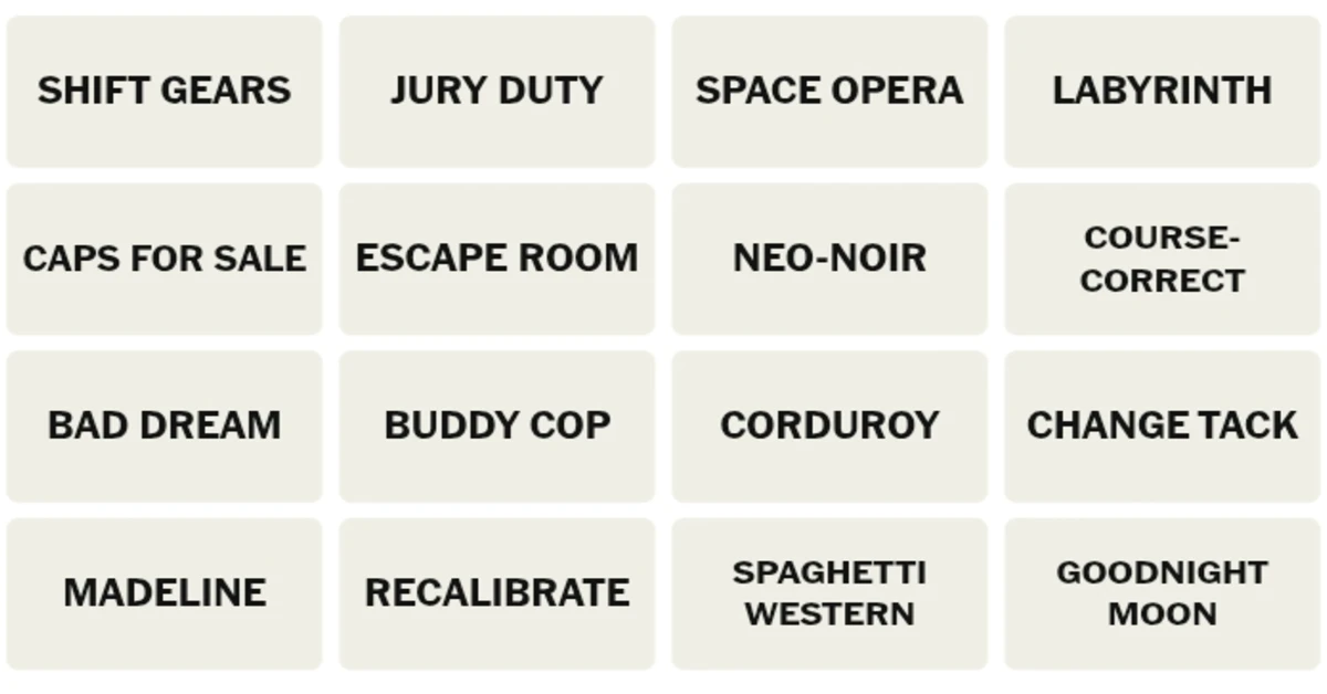 Here’s your grid for today