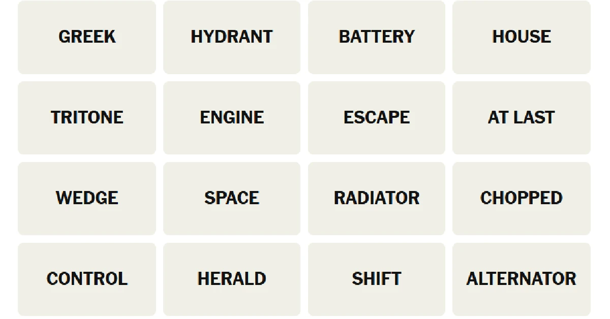 Here’s your grid for today