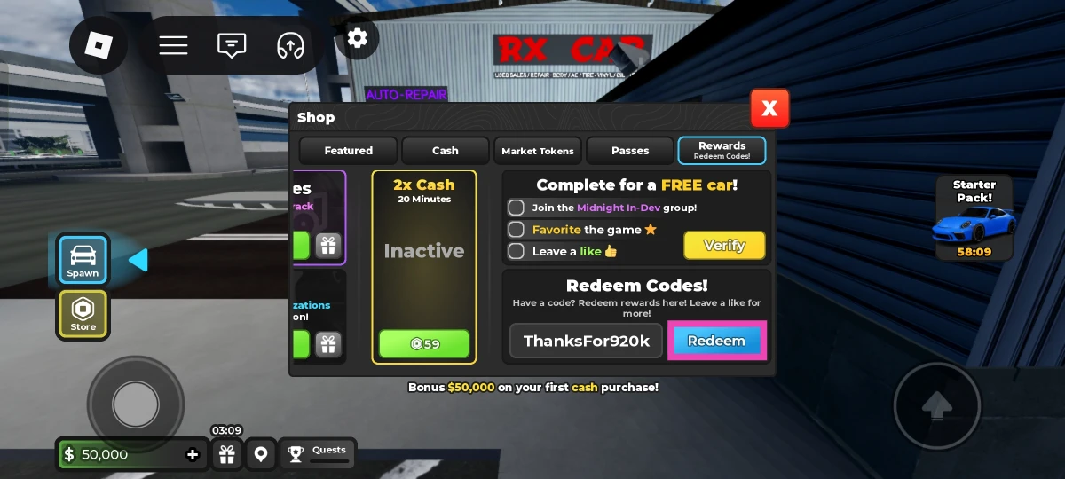 Enter the code in the text box.