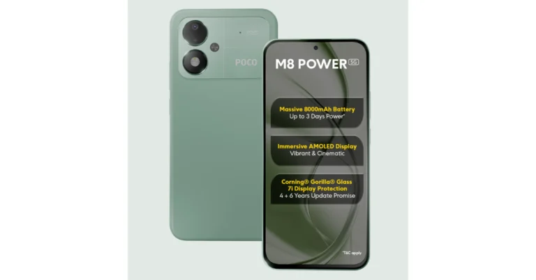 Poco M8 Power, featuring an 8,000mAh battery launched in India: Pricing and Availability