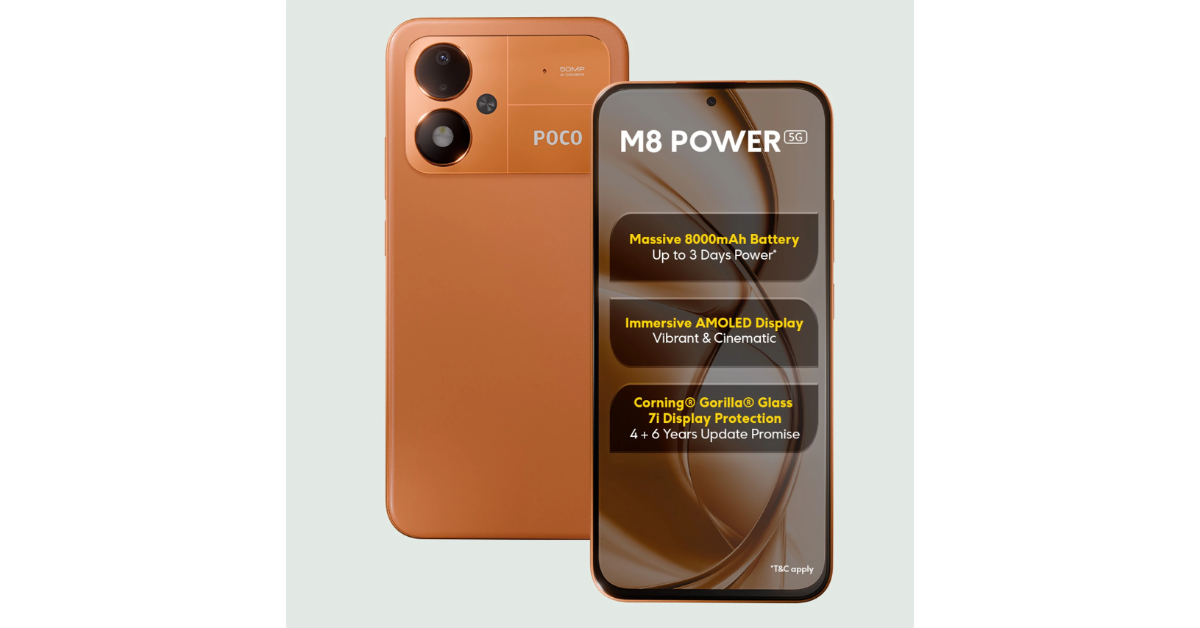 Poco M8 Power, featuring an 8,000mAh battery launched in India: Pricing and Availability