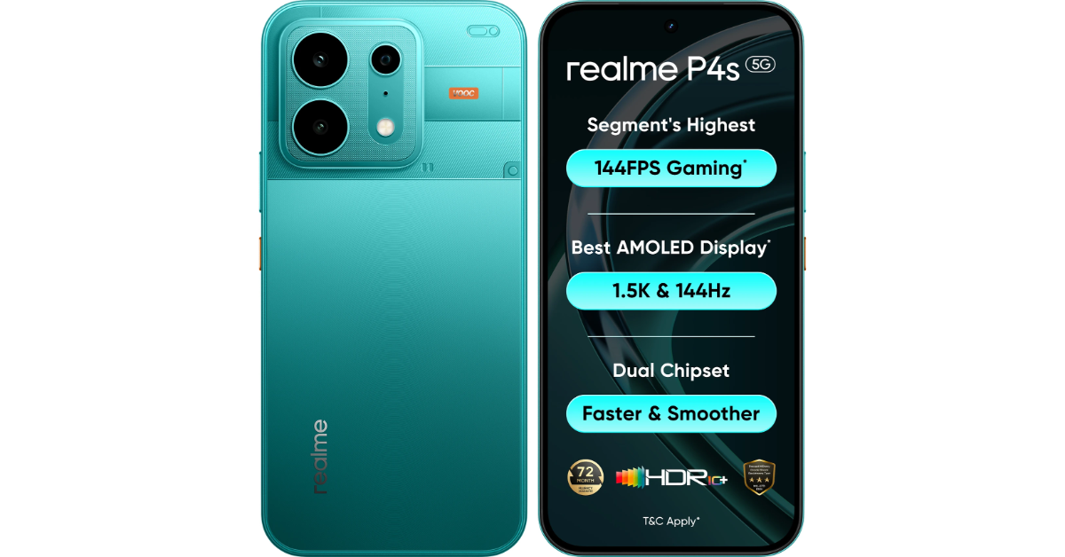 Realme P4s 5G with 8,000mAh battery launched: Pricing and features