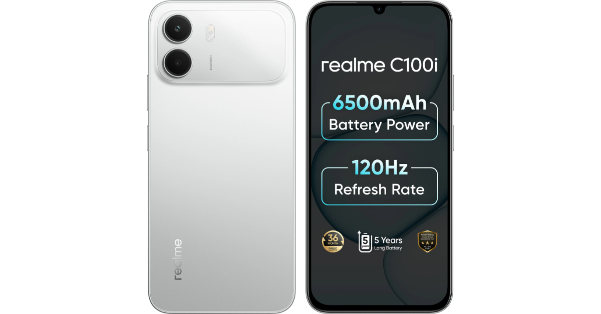 Realme C100i 4G with 120Hz refresh rate display and 6500mAh battery launched