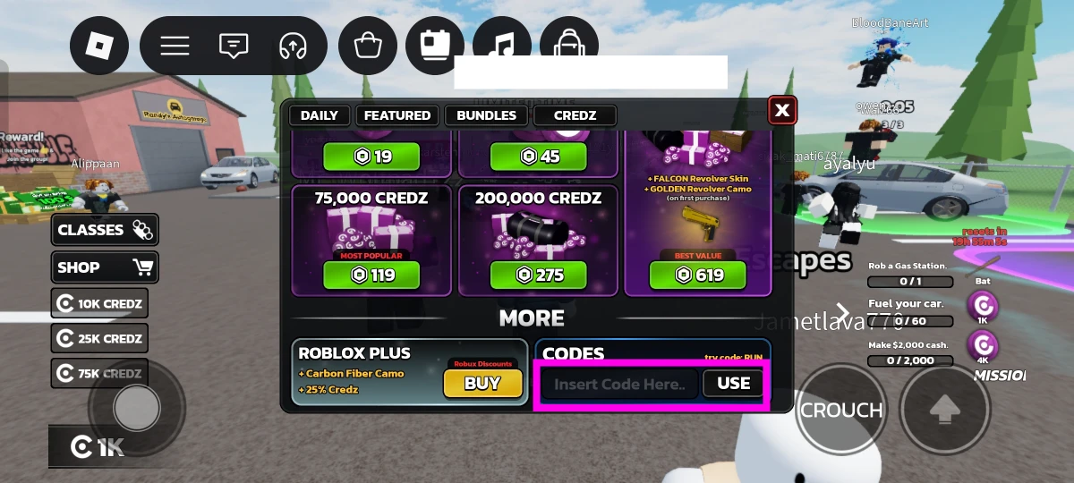 Scroll down to the bottom of the pop-up page.