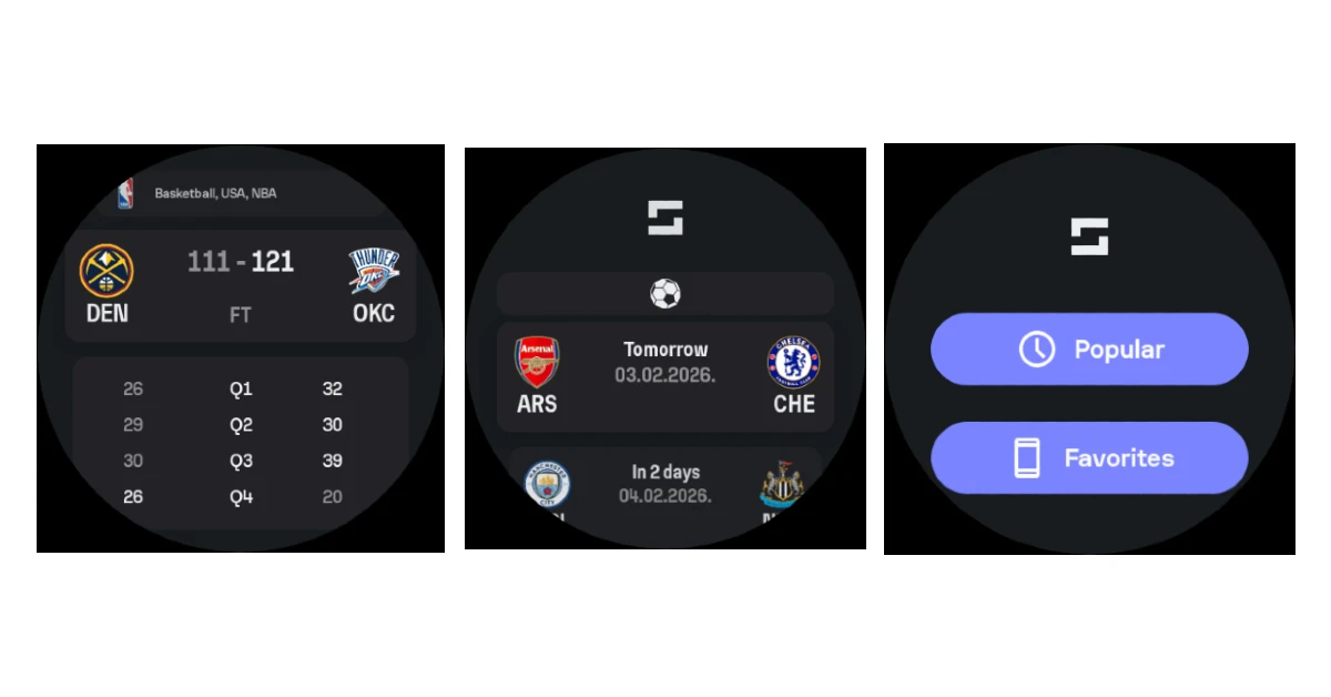 Sofascore Top 10 Apps for Samsung Galaxy Watch Ultra 2