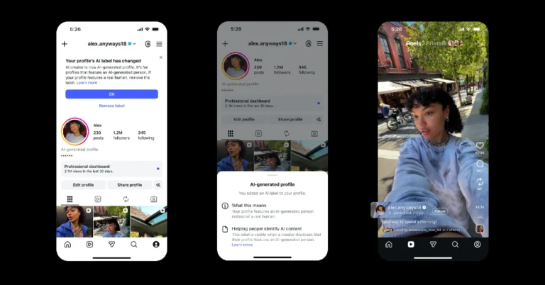 Instagram renamed AI creator label to AI-generated profile