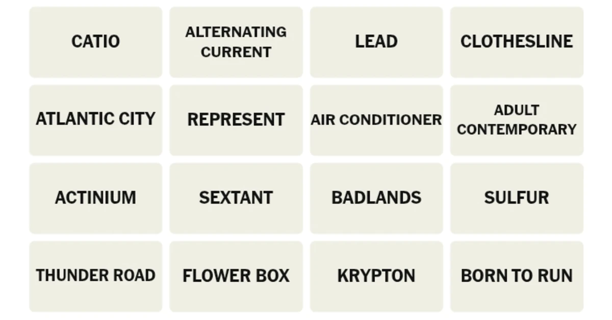 Here’s your grid for today