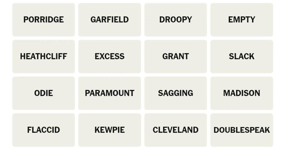 Here’s your grid for today
