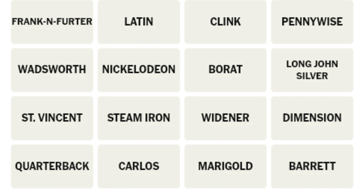 Here’s your grid for today