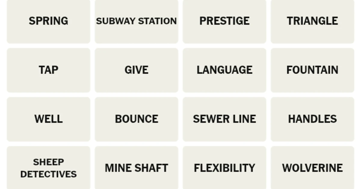 Here’s your grid for today