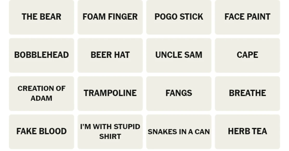 Here’s your grid for today
