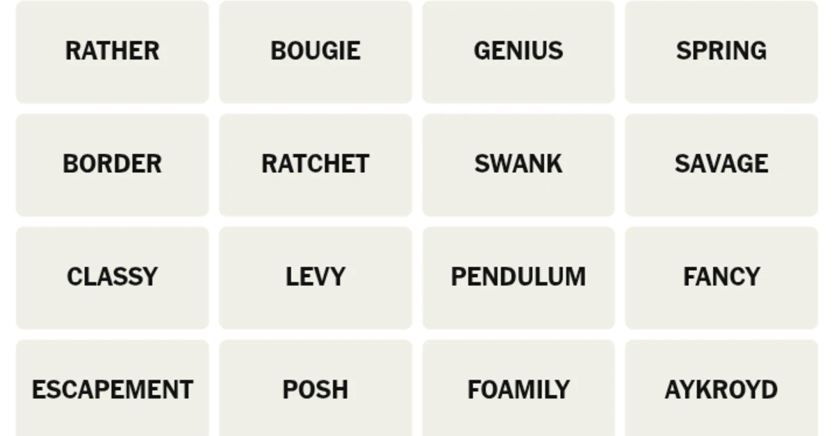 Here’s your grid for today