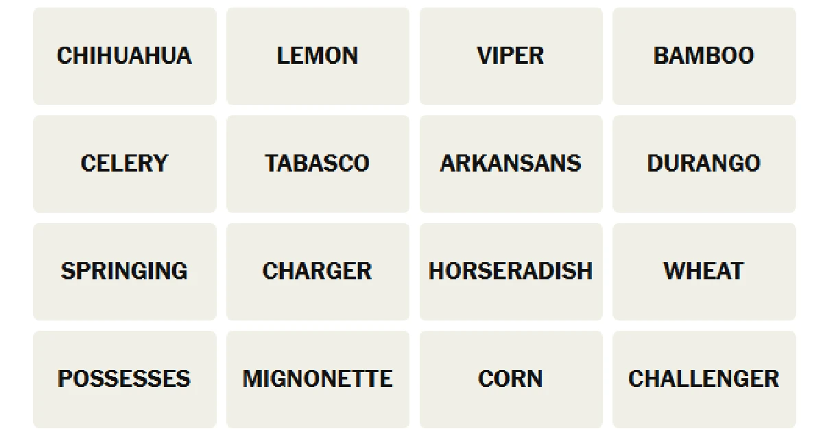 Here’s your grid for today
