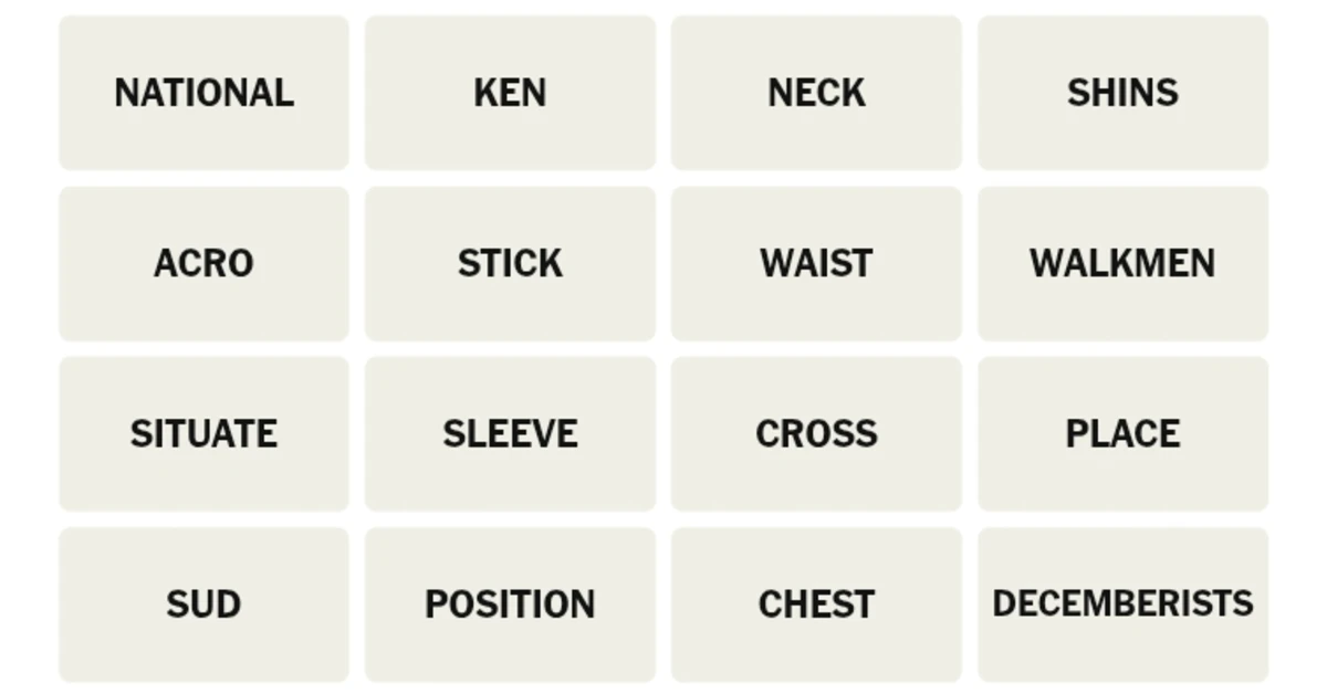Here’s your grid for today