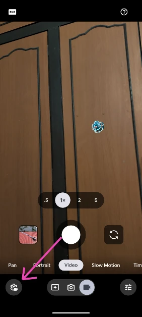 Tap the settings icon in the bottom left corner of the screen.