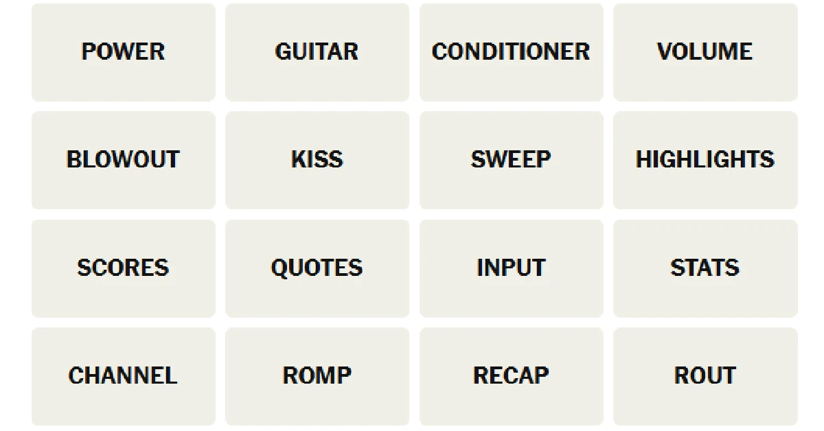 Here’s your grid for today