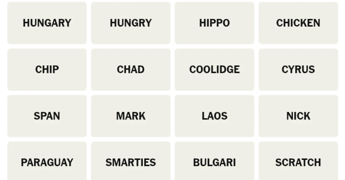 Here’s your grid for today