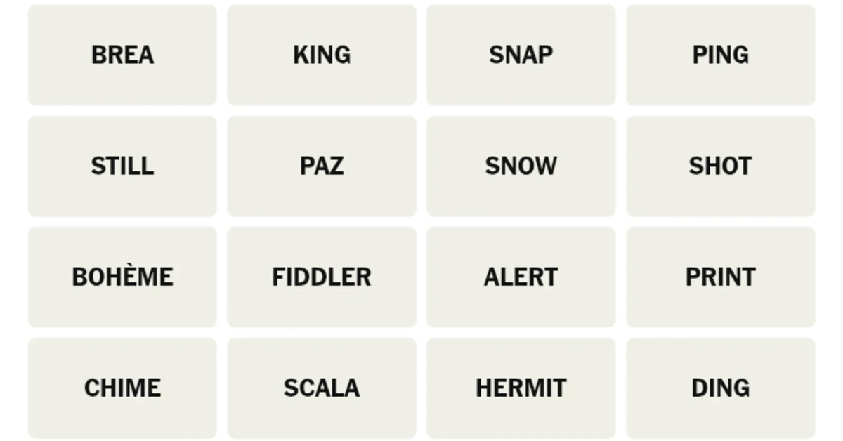 Here’s your grid for today