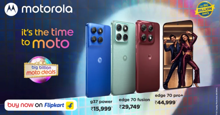Big Billion Days 2026: Best deals on Motorola smartphones now live on Flipkart